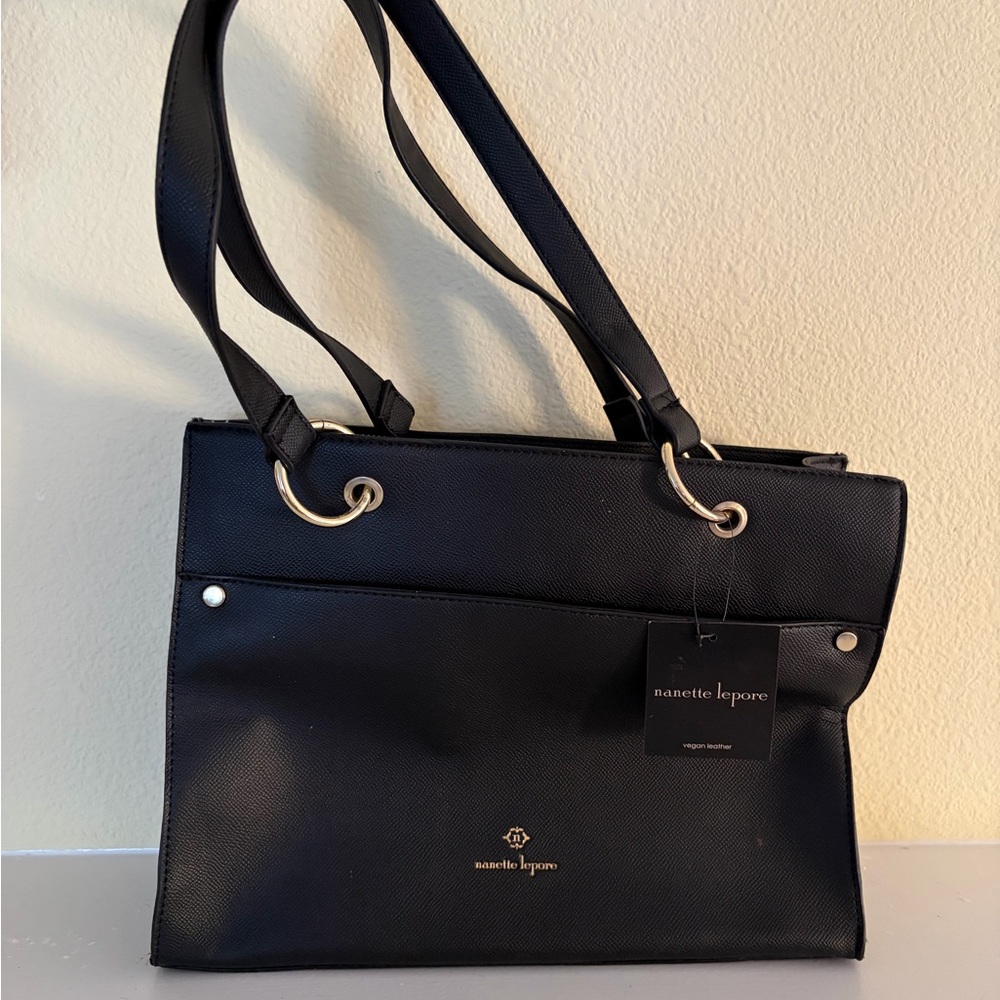 Nanette Lepore Maren triple entry bucket shoulder bag w clutch